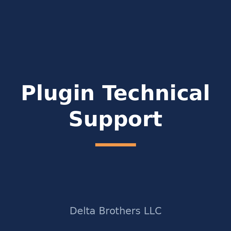 Plugin Technical Support