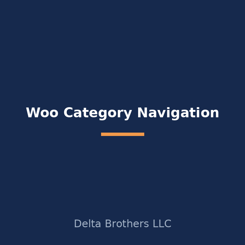 Woo Category Navigation
