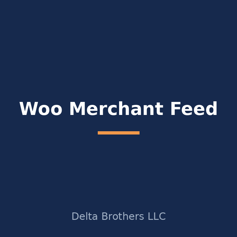 Woo Merchant Feed